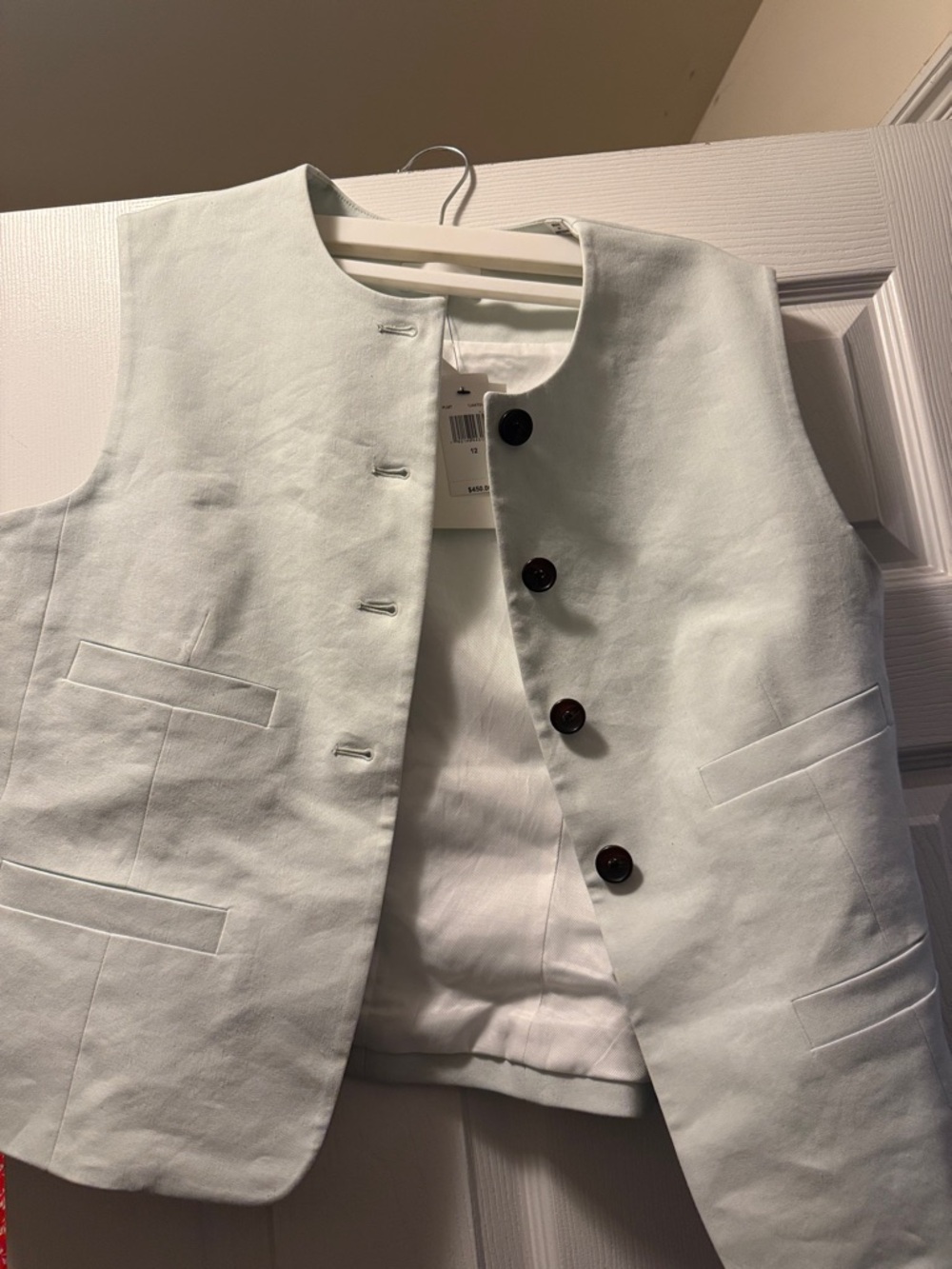 A.L.C. Off-White Tagged Sleeveless Vest